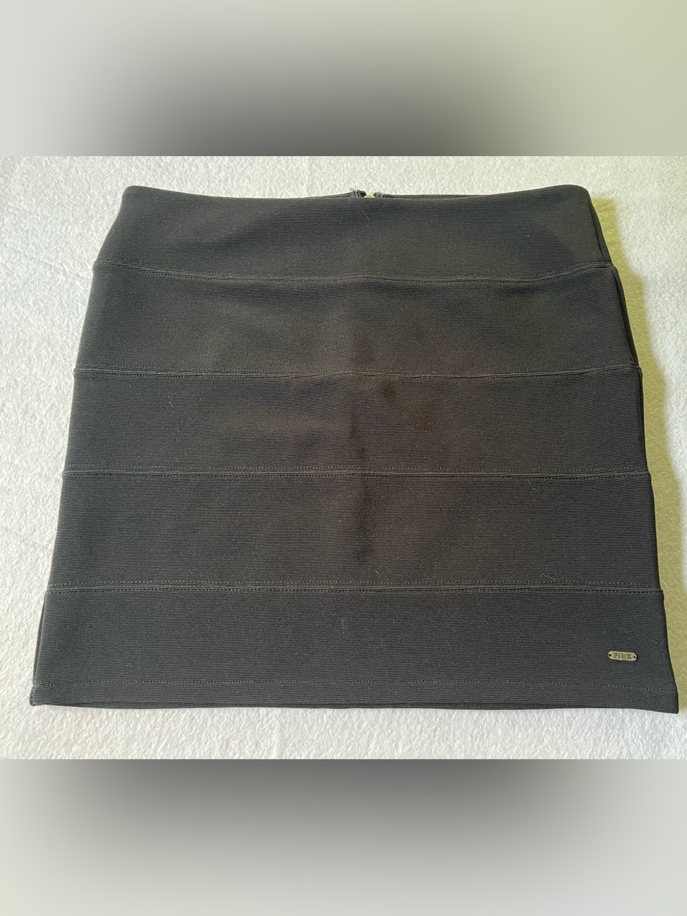 PINK Victoria's Secret Black Bandage-Style Mini Skirt